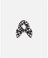 Girl Elastic Hair Tie Little Vichy Black And White - Toddler|Child