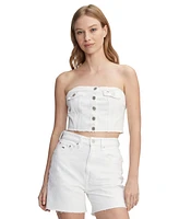 Tommy Jeans Women's Denim Bustier Top