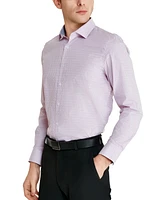 Tallia Men's Slim-Fit Geo-Link Dress Shirt