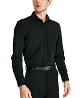 Tallia Men's Slim-Fit Solid Poplin Dress Shirt