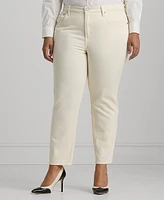 Lauren Ralph Plus Mid-Rise Tapered Ankle Jeans