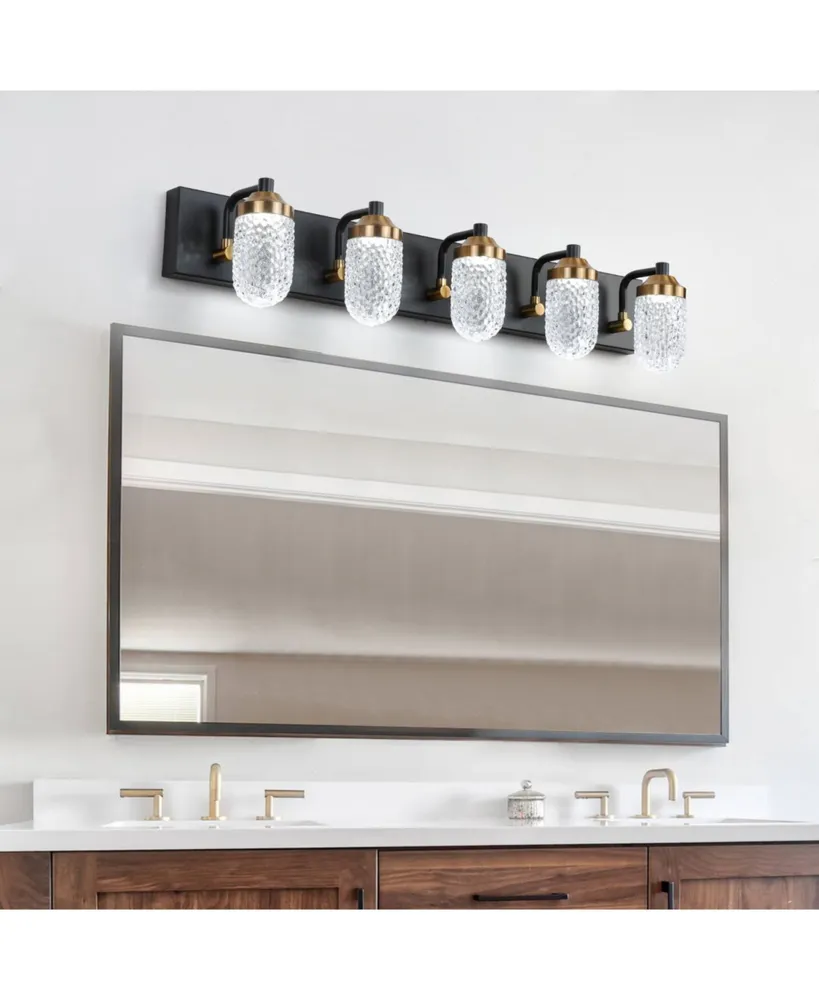 Vanity Lights With 5 Led Bulbs For Bathroom Lighting