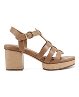 Earth Women's Adona Strappy Block Heel Dress Sandals