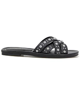 Kenneth Cole New York Women's Jula Stud Slip On Flat Sandals