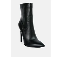 London Rag Jenner High Heel Cowboy Ankle Boots