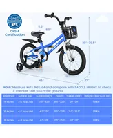 16 Inch Kid's Bike with Removable Training Wheels-Blue