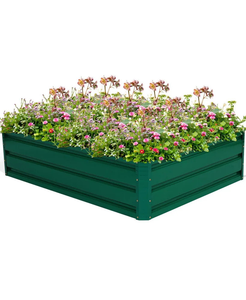 47 Inch Patio Raised Garden Bed Vegetable Flower Planter