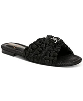 Sam Edelman Women's Bridget Embellished Knotted Slide Flat Sandals