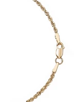 Multi-Layered Heart Rope Link Pendant Necklace in 10k Gold