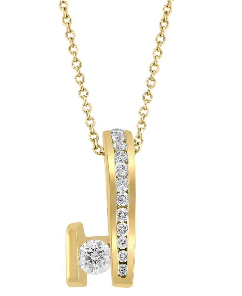 Effy Diamond Abstract Form 18" Pendant Necklace (1/2 ct. t.w.) in 14k Gold
