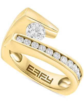 Effy Diamond Abstract Channel-Set Statement Ring (3/4 ct. t.w.) in 14k Gold