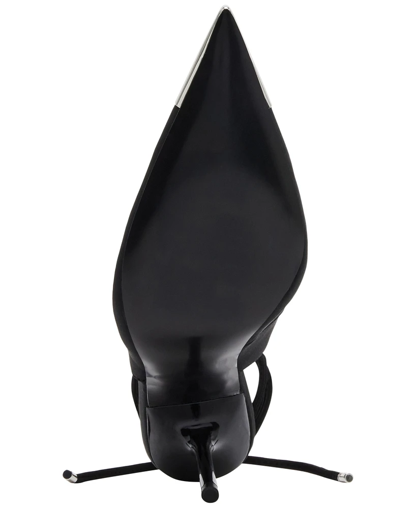 Jessica Rich x Steve Madden Mira Cap-Toe Lace-Up Pumps