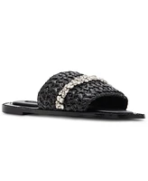 Jessica Rich x Steve Madden Starlight Raffia Slide Sandals