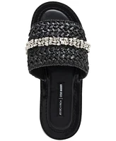 Jessica Rich x Steve Madden Starlight Raffia Slide Sandals