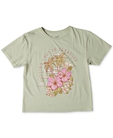 Roxy Big Girls Hibiscus Paradise Graphic Cotton T-Shirt