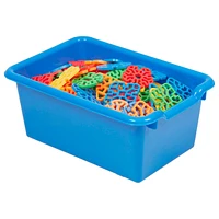 ECR4Kids Scoop Front Storage Bins, Black, 10-Piece