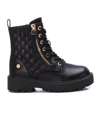 Lace-up Quilted Boots By Xti