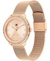 Tommy Hilfiger Women's Quartz Rose Gold-Tone Stainless Steel Mesh Watch 32mm