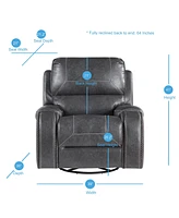 Keily Manual Swivel Glider Recliner Chair