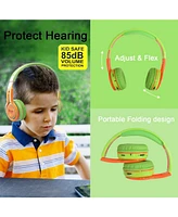 Contixo KB2600 Kids Bluetooth Wireless Headphones -Volume Safe Limit 85db -On-The-Ear Adjustable Headset