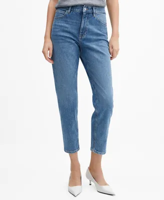 Mango Women's Mom Comfort High-Rise Jeans