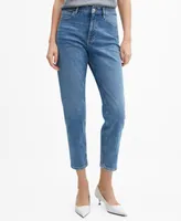 Mango Women's Mom Comfort High-Rise Jeans