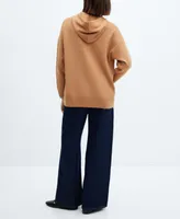 Mango Women's Zip-Up Knitted Sweatshirt
