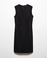 Mango Women's Roma-Knit Sleeveless Dress