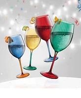 Qualia Glass Festive Ap Wine Glasses, Set of 4