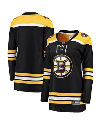 Women's Fanatics Black Boston Bruins Breakaway Home Jersey