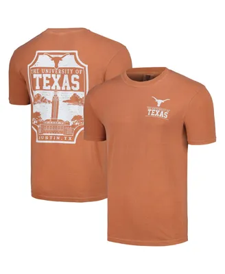 Men's Texas Orange Longhorns Campus Badge Image One T-shirt