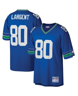 Men's Mitchell & Ness Steve Largent Royal Seattle Seahawks Big Tall 1985 Retired Player Replica Jersey