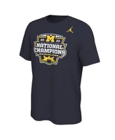 Men's Jordan Navy Michigan Wolverines College Football Playoff 2023 National Champions Team T-shirt