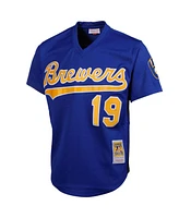 Men's Mitchell & Ness Robin Yount Royal Milwaukee Brewers Cooperstown Mesh Batting Practice Jersey