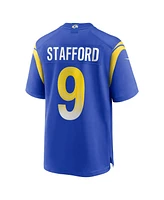 Men's Nike Matthew Stafford Royal Los Angeles Rams Super Bowl Lvi Game Patch Jersey