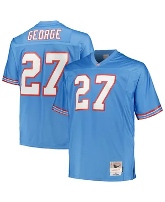 Men's Mitchell & Ness Eddie George Light Blue Houston Oilers Big Tall 1997 Legacy Retired Player Jersey