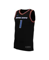 Men's Nike #1 Black Boise State Broncos Replica Basketball Jersey