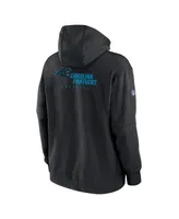 Men's Nike Black Carolina Panthers Sideline Club Fleece Pullover Hoodie