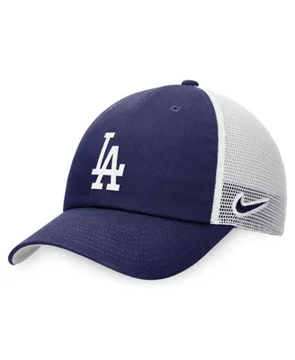 Men's Nike Royal, White Los Angeles Dodgers Heritage86 Lightweight Unstructured Adjustable Trucker Hat