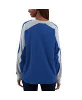 Women's G-iii 4Her by Carl Banks Royal, White Los Angeles Dodgers Smash Raglan Long Sleeve T-shirt