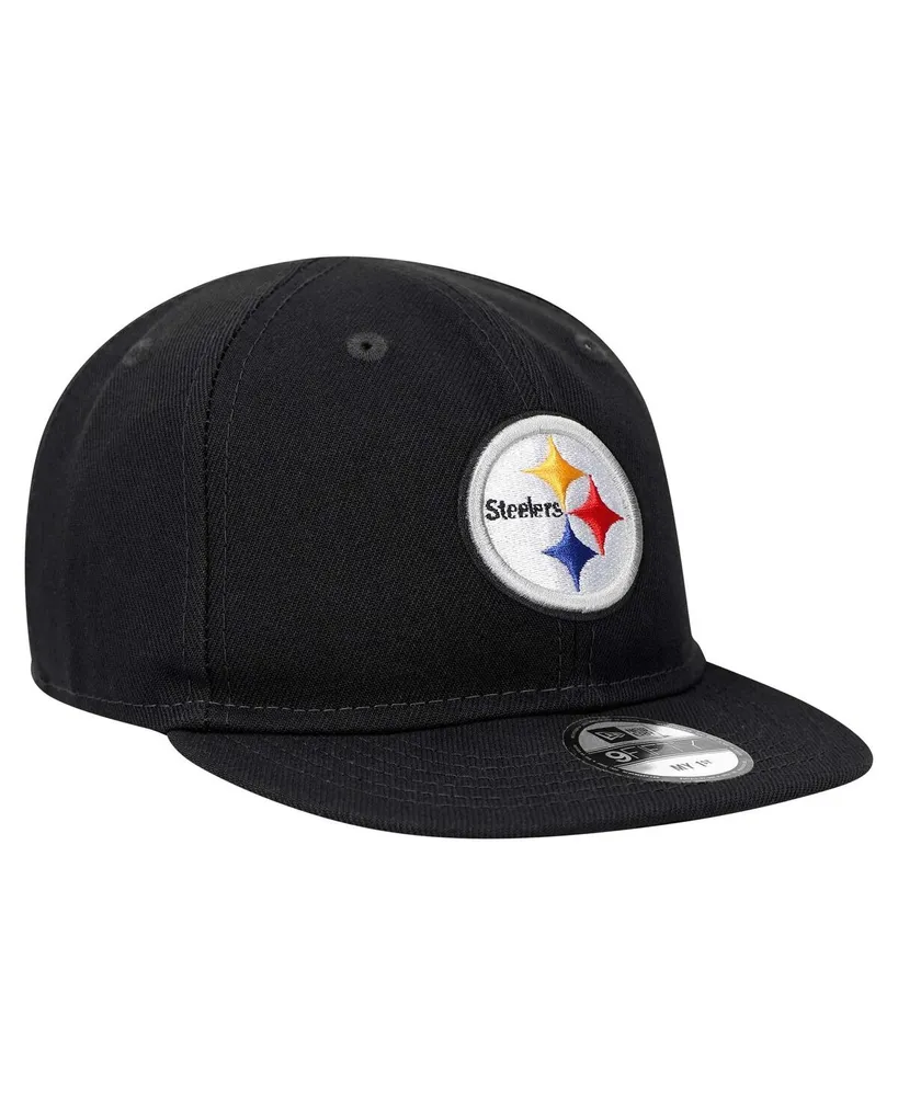 Infant Boys and Girls New Era Black Pittsburgh Steelers My 1st 9FIFTY Adjustable Hat