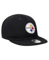 Infant Boys and Girls New Era Black Pittsburgh Steelers My 1st 9FIFTY Adjustable Hat