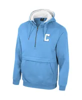 Men's Colosseum Light Blue Columbia University Team Half-Zip Pullover Hoodie