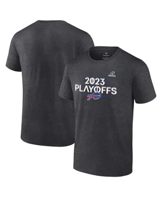 Men's Fanatics Heather Charcoal Buffalo Bills 2023 Nfl Playoffs T-shirt