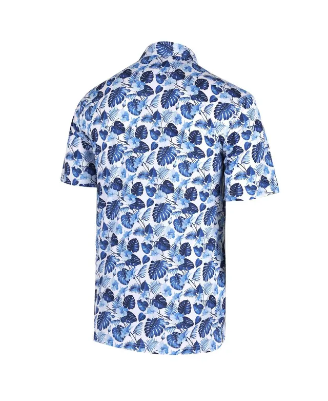 Lids Texas Rangers Tommy Bahama 2023 World Series Champions Coconut Point  Playa Floral Camp IslandZone Button-Up Shirt - Gray