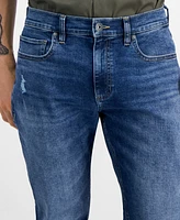 I.n.c. International Concepts Men's Athletic-Slim Fit Destroyed Jeans, Created for Macy's