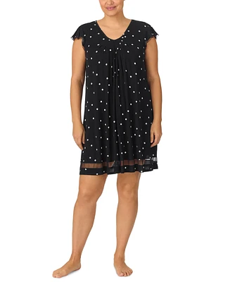 Ellen Tracy Plus Yours to Love Short Sleeves Nightgown