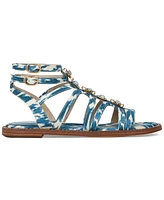 Sam Edelman Tianna Embellished Strappy Gladiator Flat Sandals