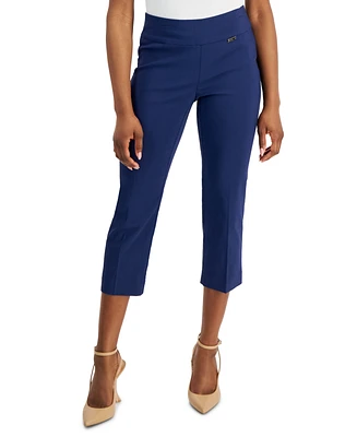 I.n.c. International Concepts Petite Mid-Rise Straight-Leg Capri Pants, Created for Macy's