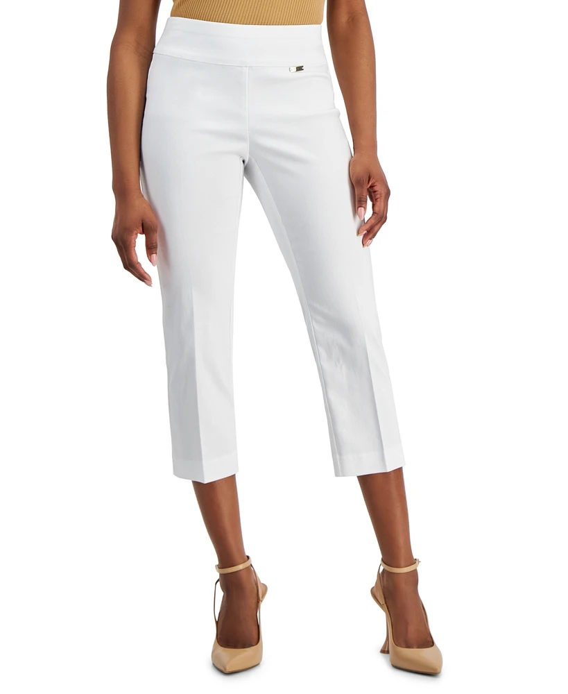 I.n.c. International Concepts Petite Mid-Rise Straight-Leg Capri Pants